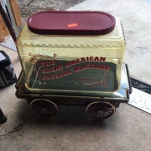Antique popcorn machine